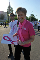 Donna Sanderson, the International Race Ambassador, Susan G. Komen for the Cure
